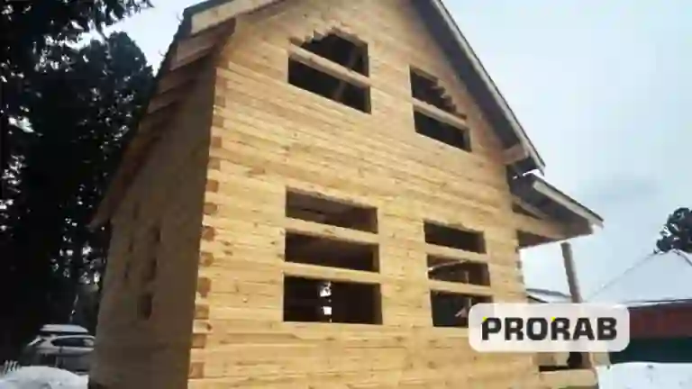 Дом 8х6 в полтора этажа с верандой, Заварзино